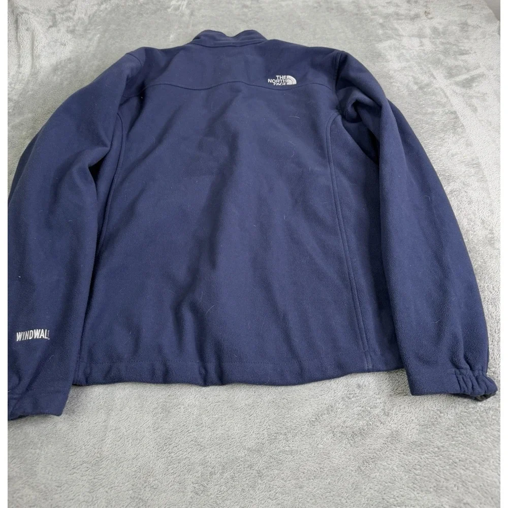 The North Face Windwall Fleece Jacket Men's Size Small Blue Full Zip Outdoor